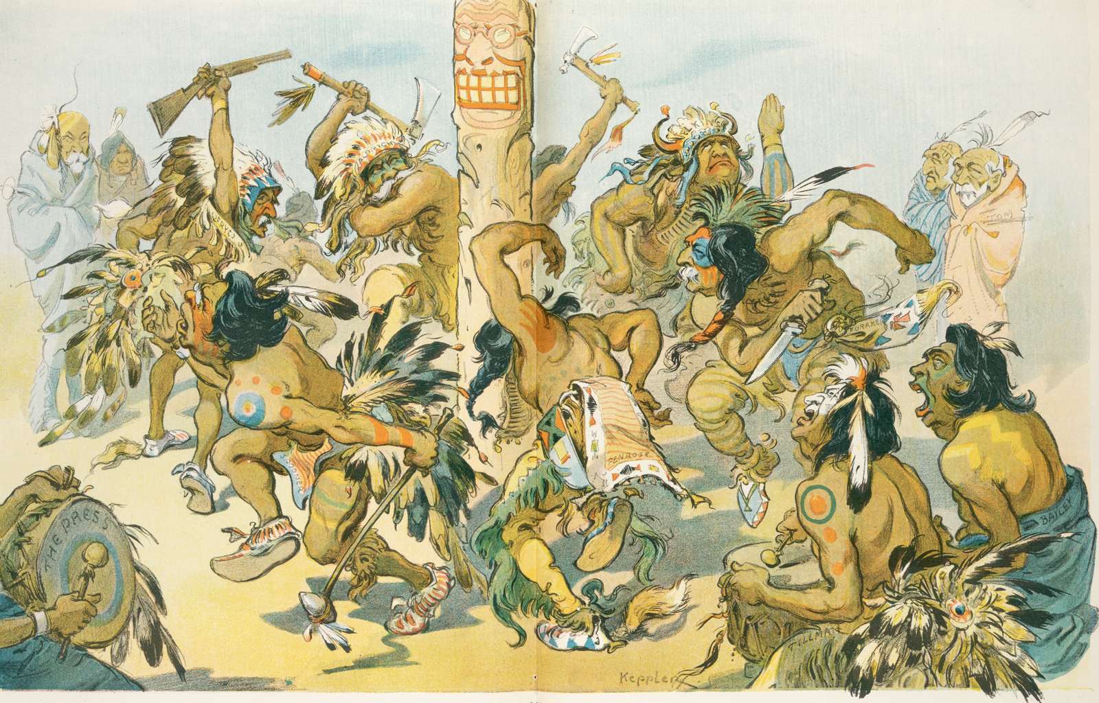 Danse autour du poste de torture puzzle en ligne