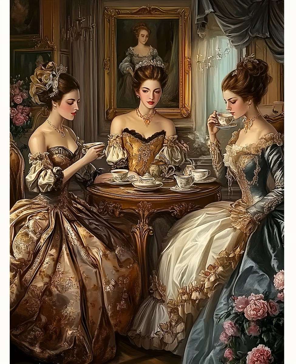 signore per il tè puzzle online