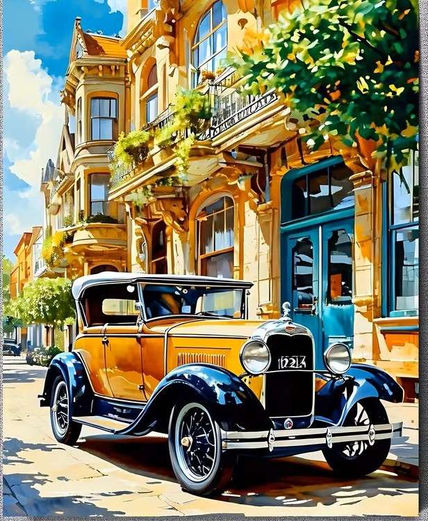 elegant retrobil Pussel online