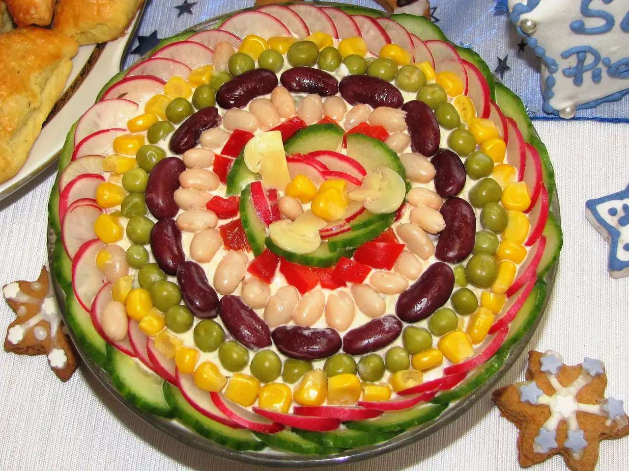 Kolorowa sałatka warzywna Online-Puzzle