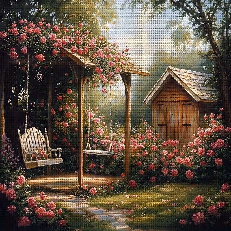 oscillare nell'angolo delle rose puzzle online