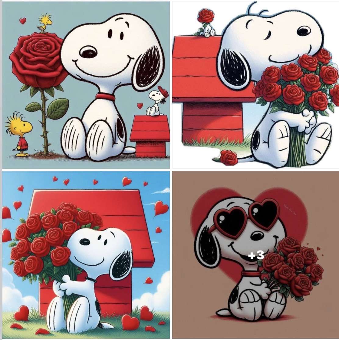 San Valentino è alle porte e Snoopy è pronto. puzzle online