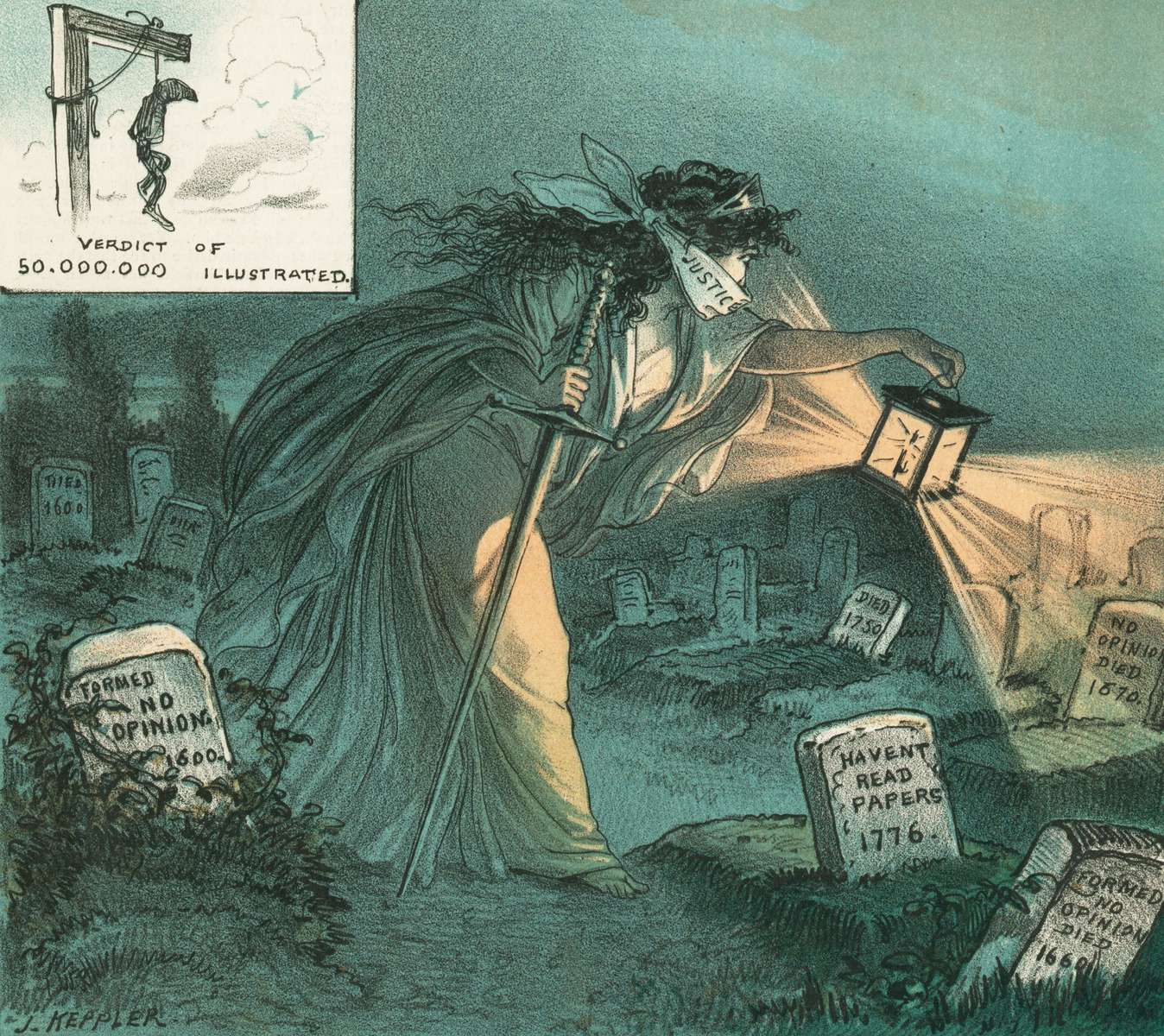 Keppler J - Justitia is op zoek naar neutrale beoordelaars online puzzel