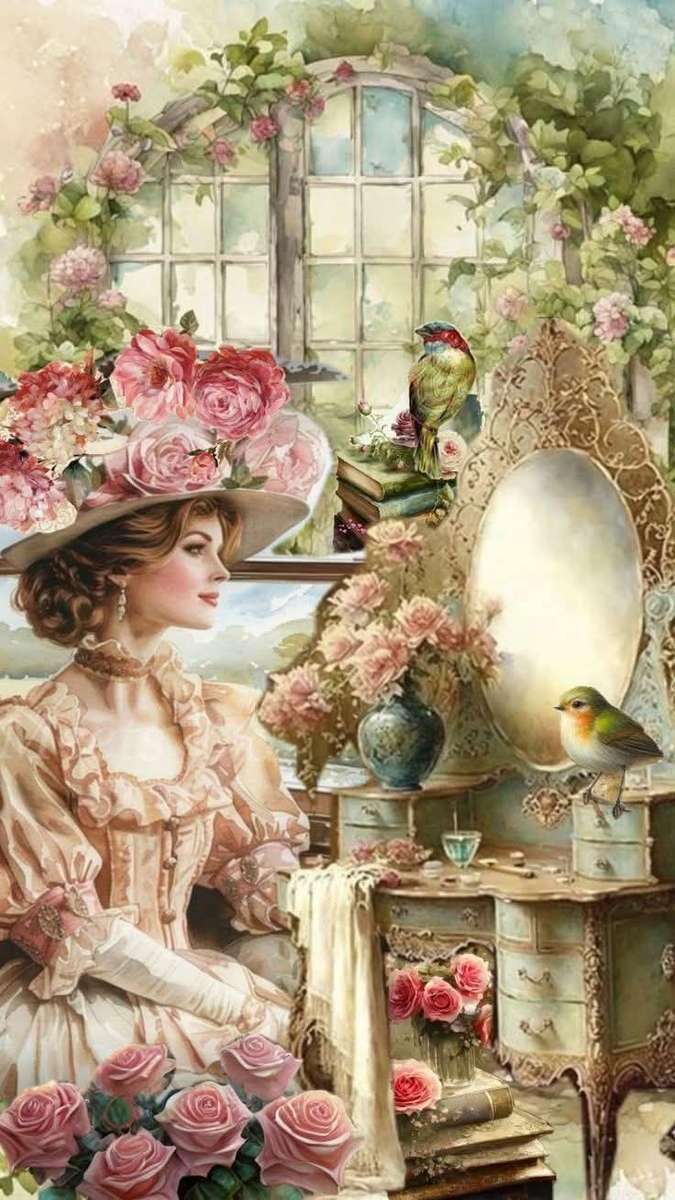 donna retrò puzzle online