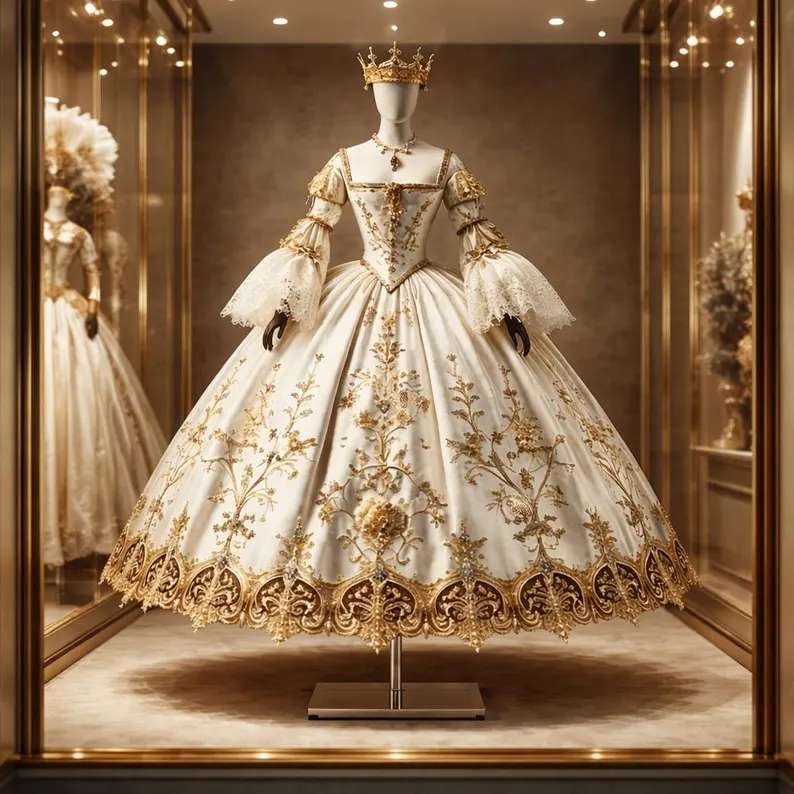 VICTORIAN BRIDAL COSTUME online puzzle