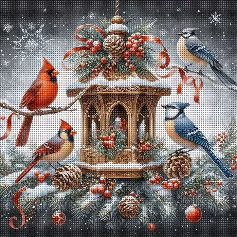 uccelli alla mangiatoia puzzle online