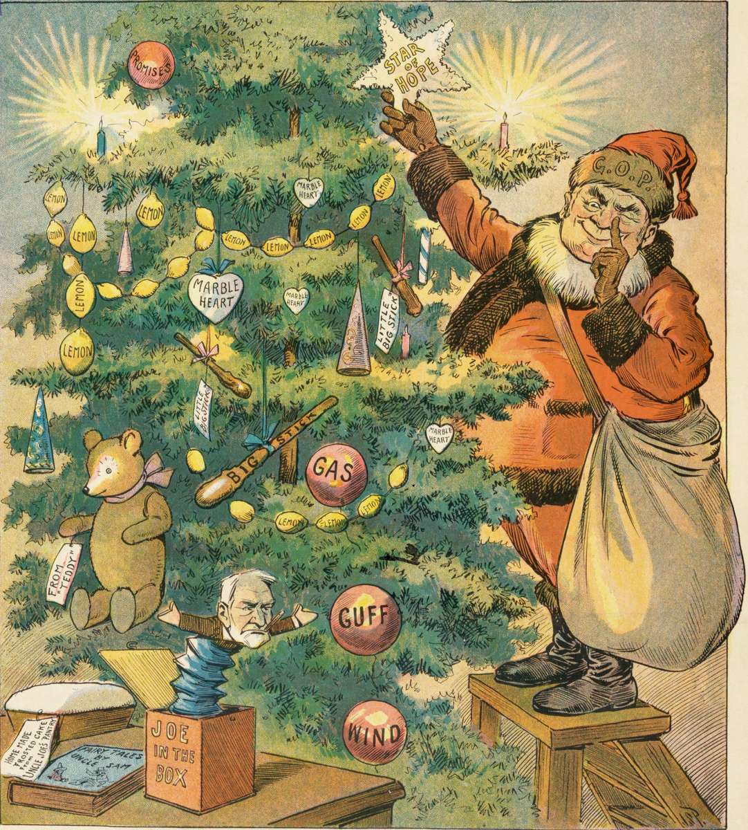 Den Weihnachtsbaum schmücken Online-Puzzle