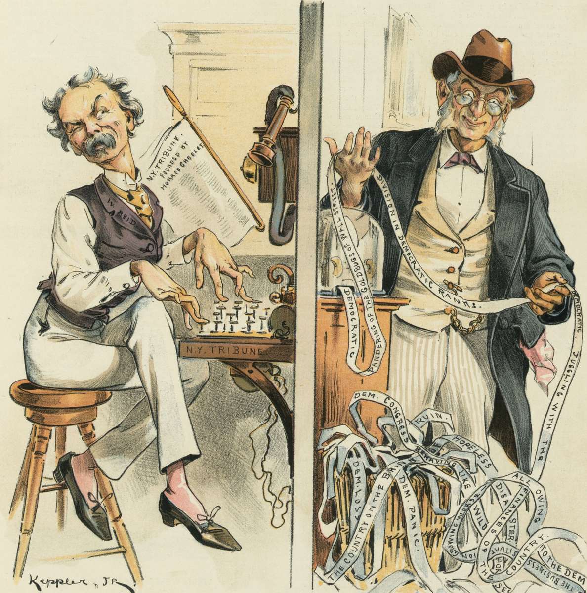 Der falsche Telefonist und sein Doppelgänger Online-Puzzle