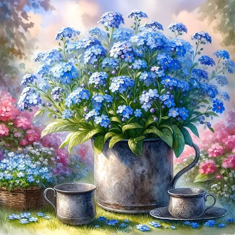 I nontiscordardimé sono fiori di una fiaba puzzle online