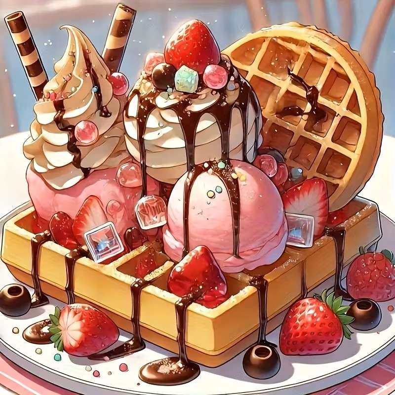 heerlijk dessert met ijs online puzzel