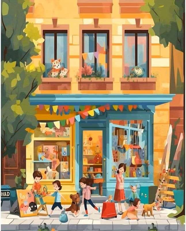 gastfreundliche Buchhandlung Puzzlespiel online