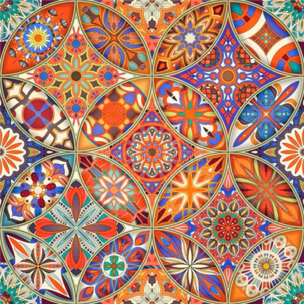 motivo a mosaico colorato puzzle online