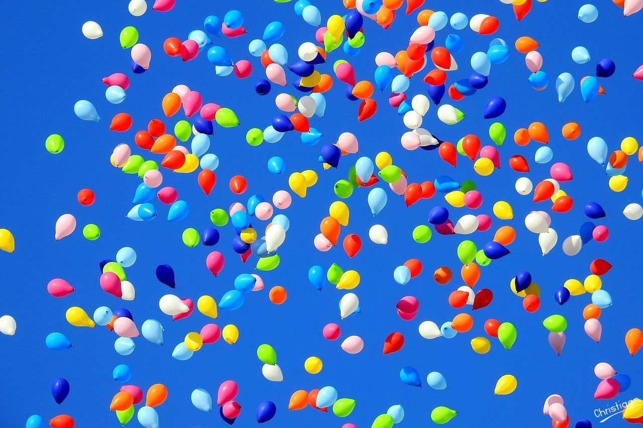 Léggömb, buli, karnevál. kirakós online