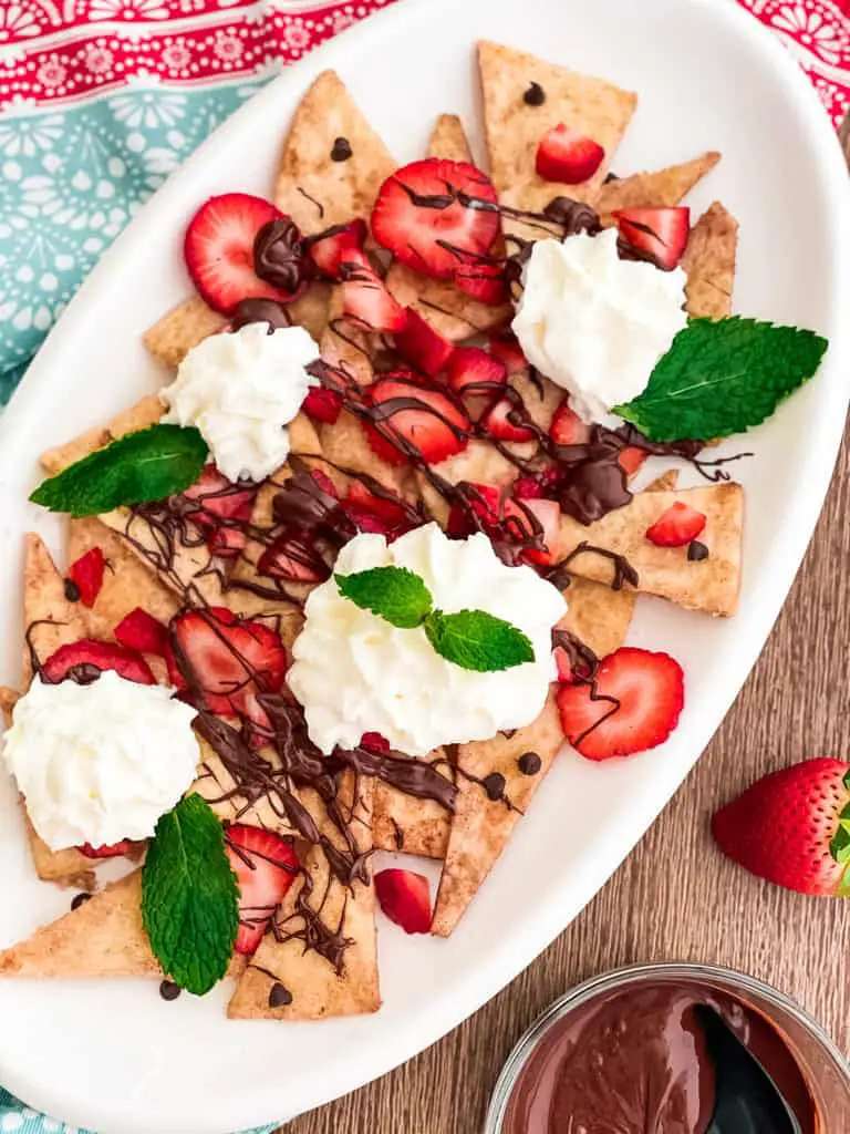 Strawberry Dessert Nachos jigsaw puzzle online