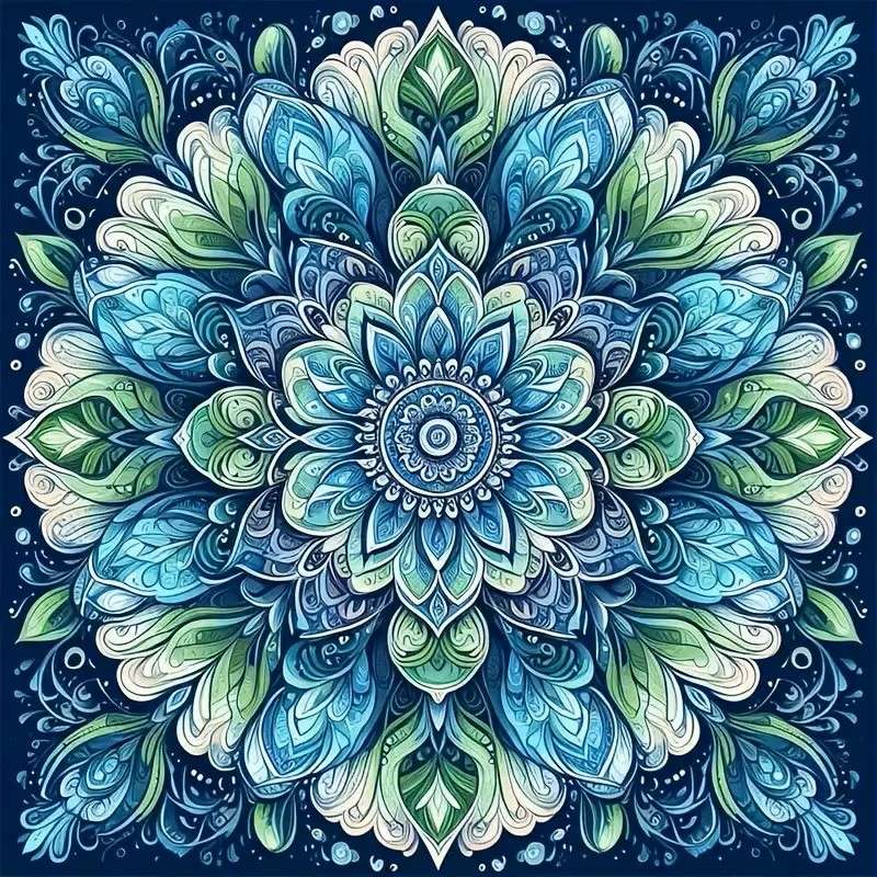 mandala floreale puzzle online