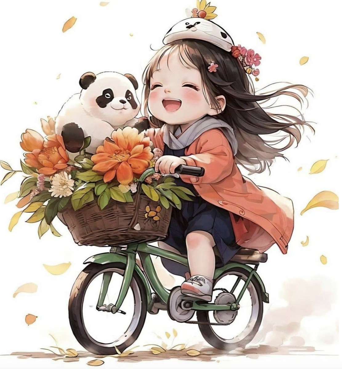 Mitsouko e il suo figlio panda puzzle online