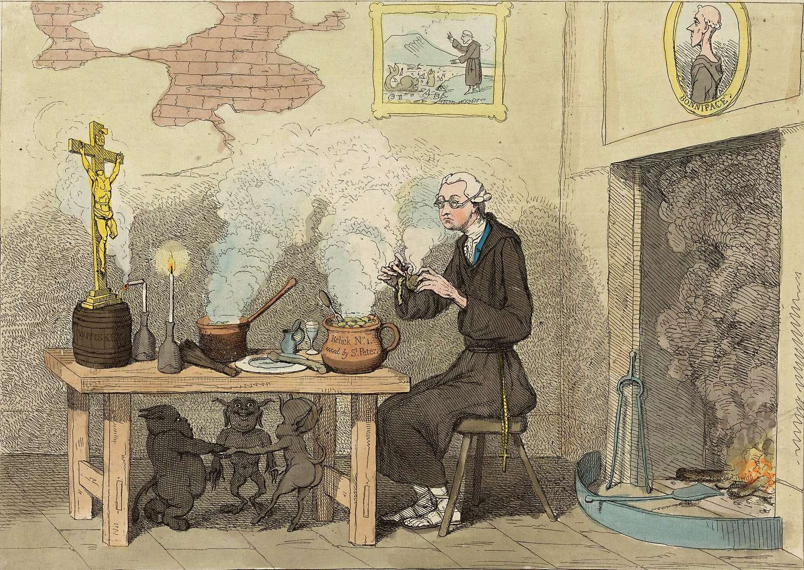 Gillray, J - 1782 - Cincinnato in pensione puzzle online