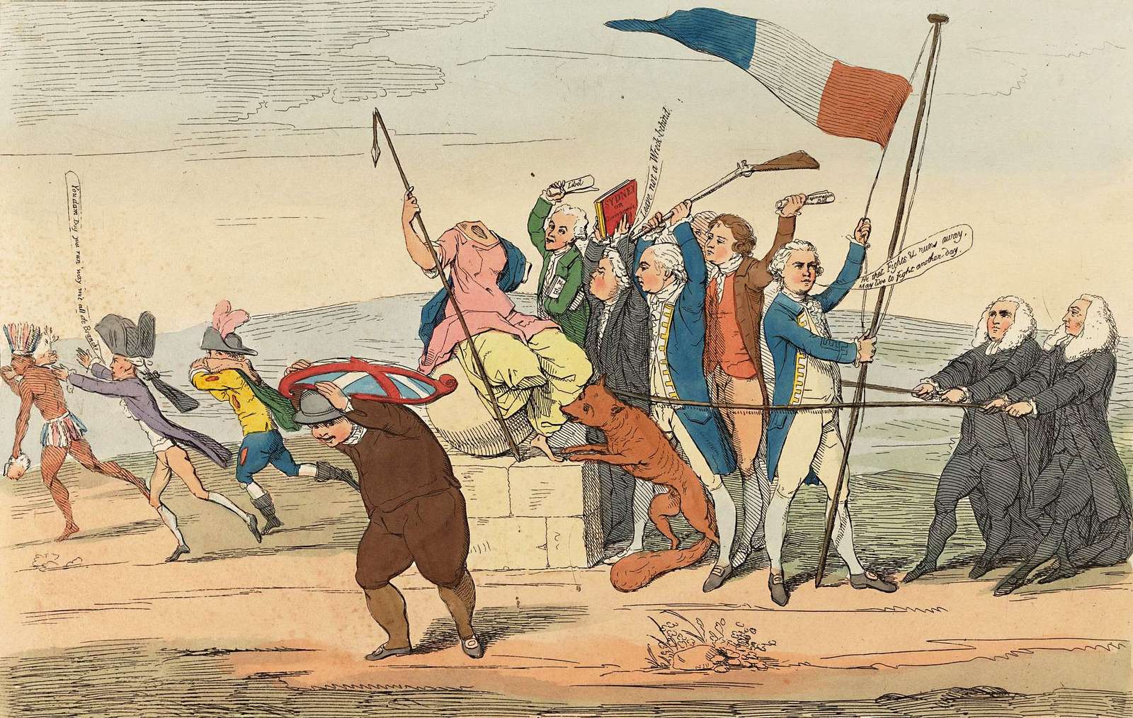 Gillray, J - 1782 - Britannia meggyilkolása kirakós online