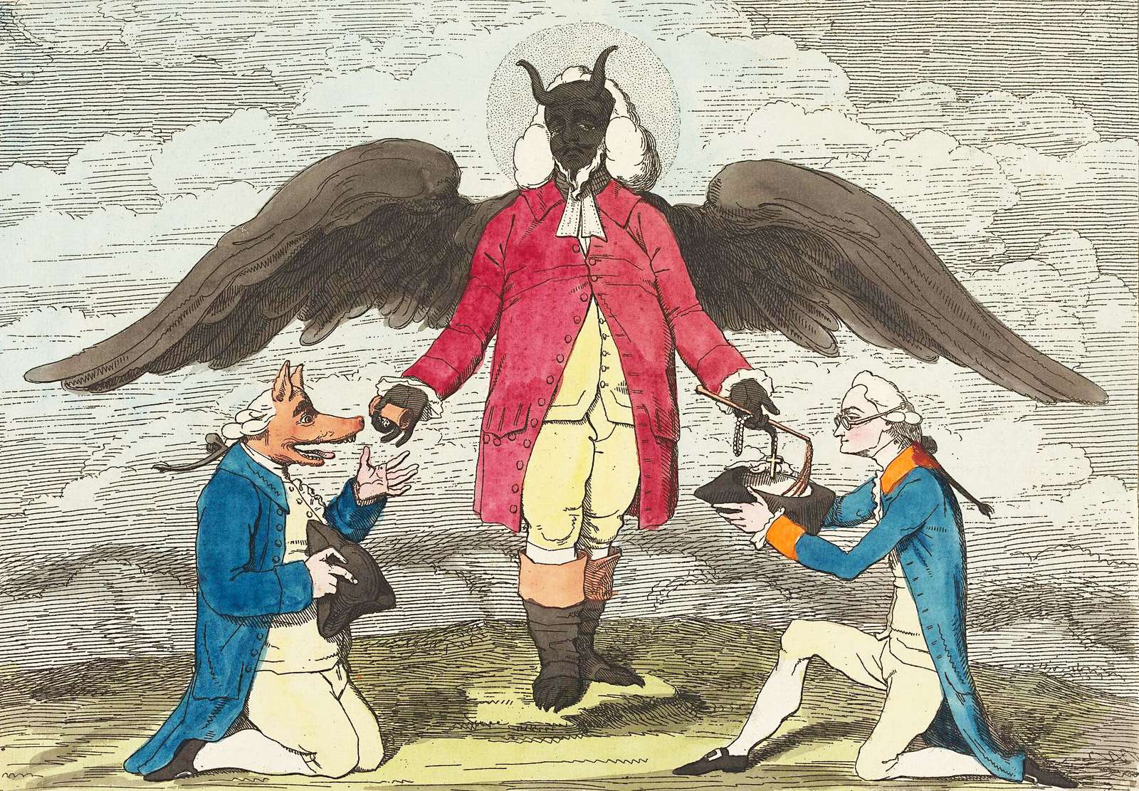 Gillray, J - 1782 - A vigasz morzsái online puzzle