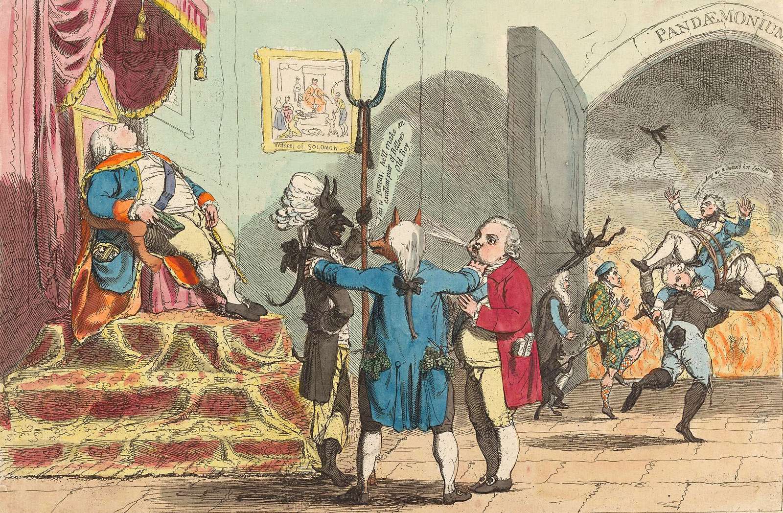 Gillray, J - 1783 - Egy meleg születés online puzzle