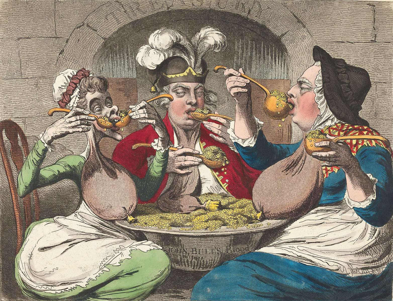 Gillray, J - 1787 - Szörnyű varjak az ünnepen online puzzle
