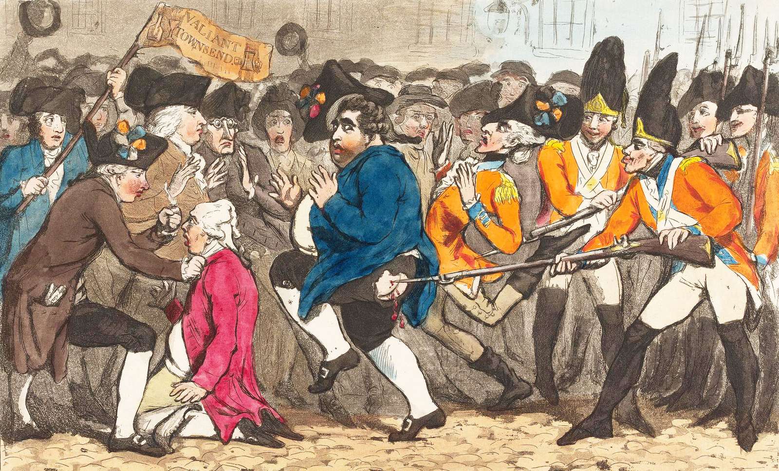 Gillray, J - 1788 - A Bow Street-i csata online puzzle