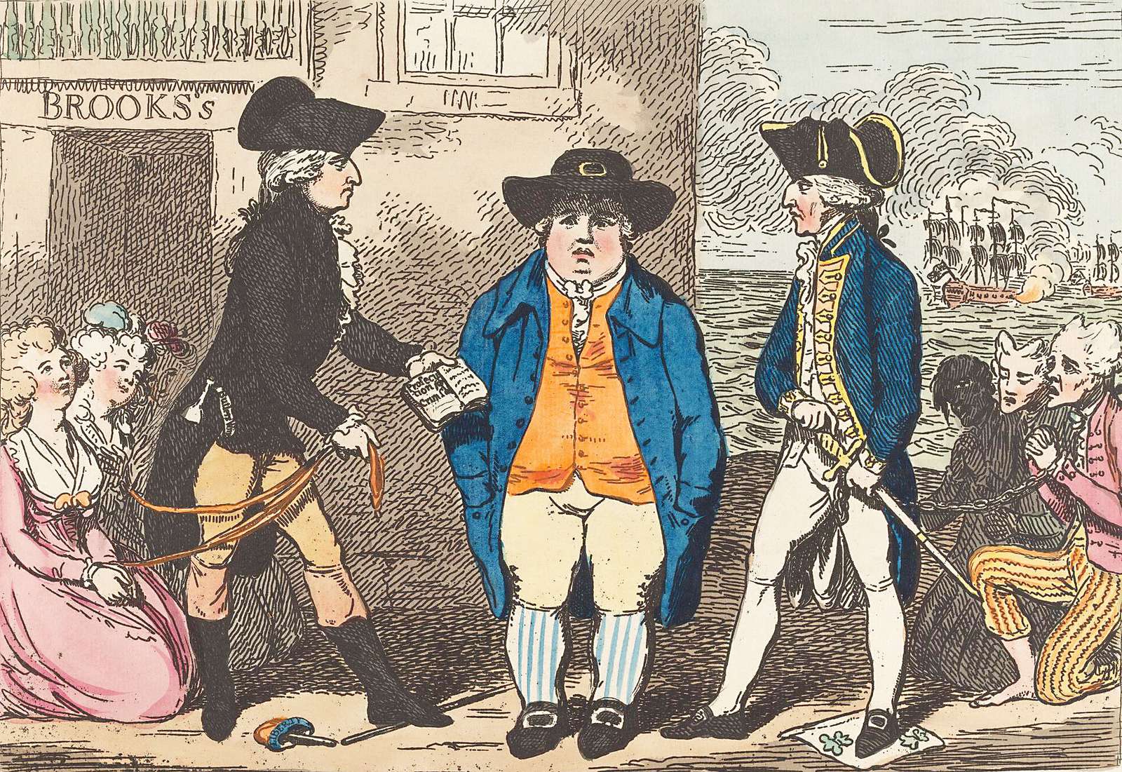 Gillray, J - 1789 - John Bill nehéz helyzetben van online puzzle