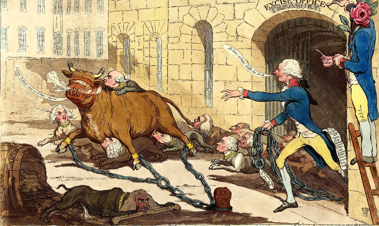 Gillray, J - 1790 - Az Internal Revenue Service vadászta kirakós online