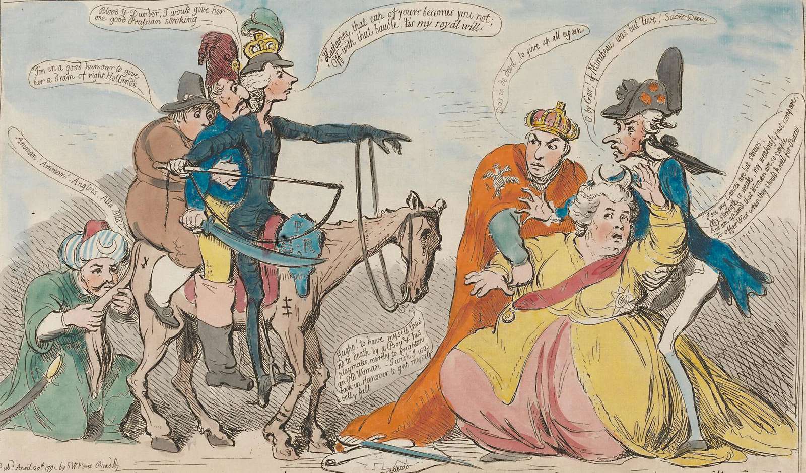 Gillray, J - 1791 - A cickány megszelídítése online puzzle