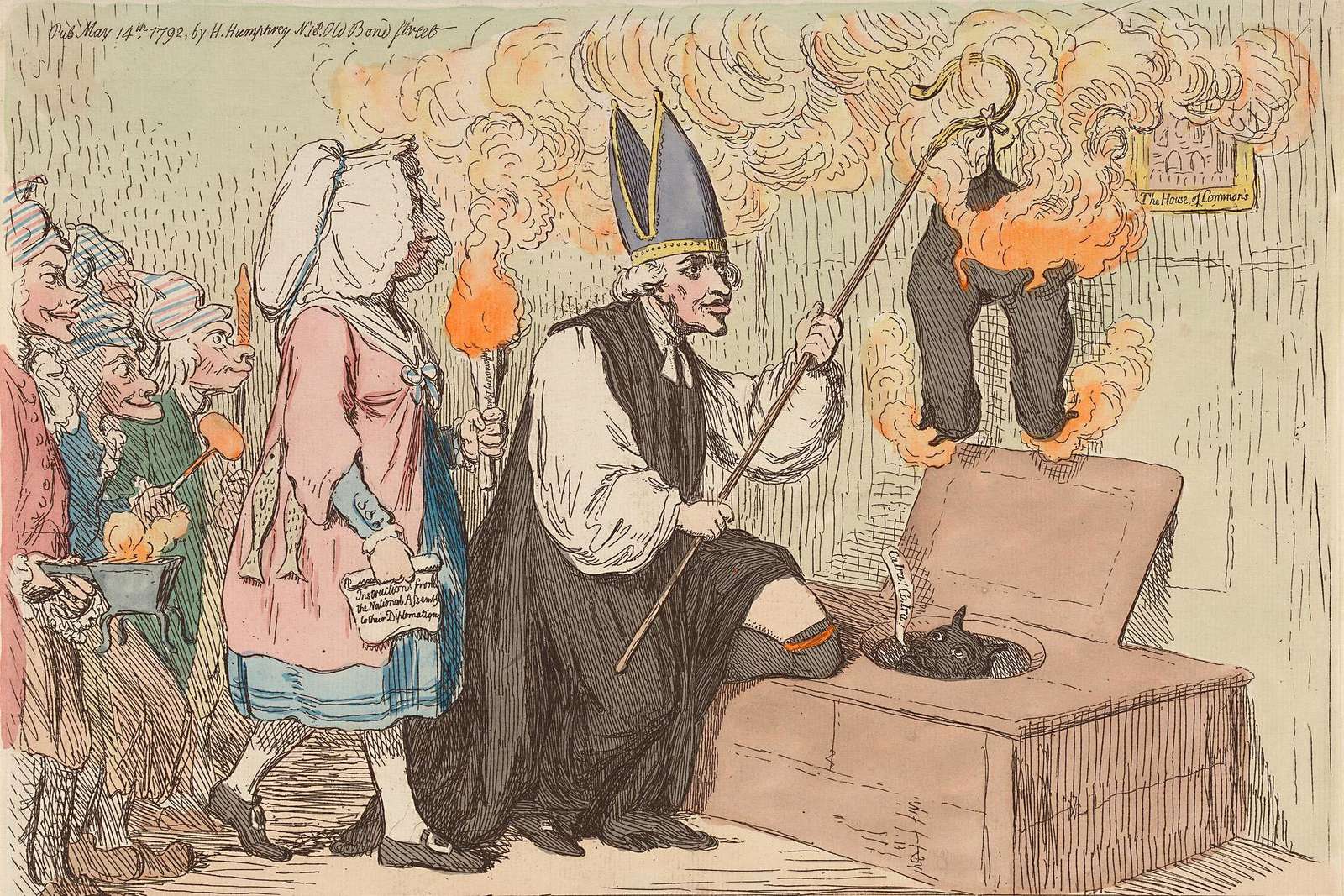 Gillray, J - 1792 - The Flaming Bishop jigsaw puzzle online