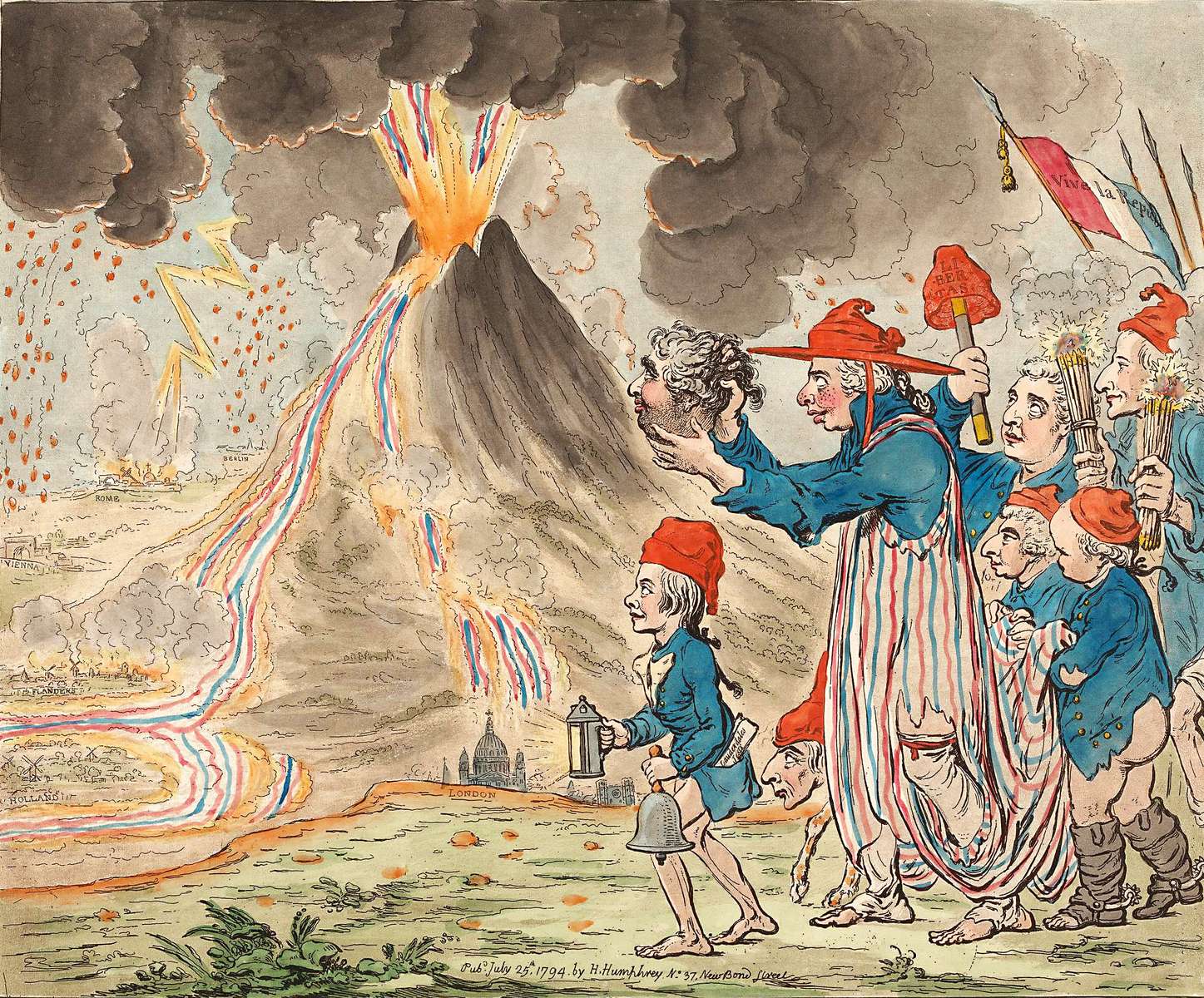 Gillray, J - 1794 - The Eruption online puzzle