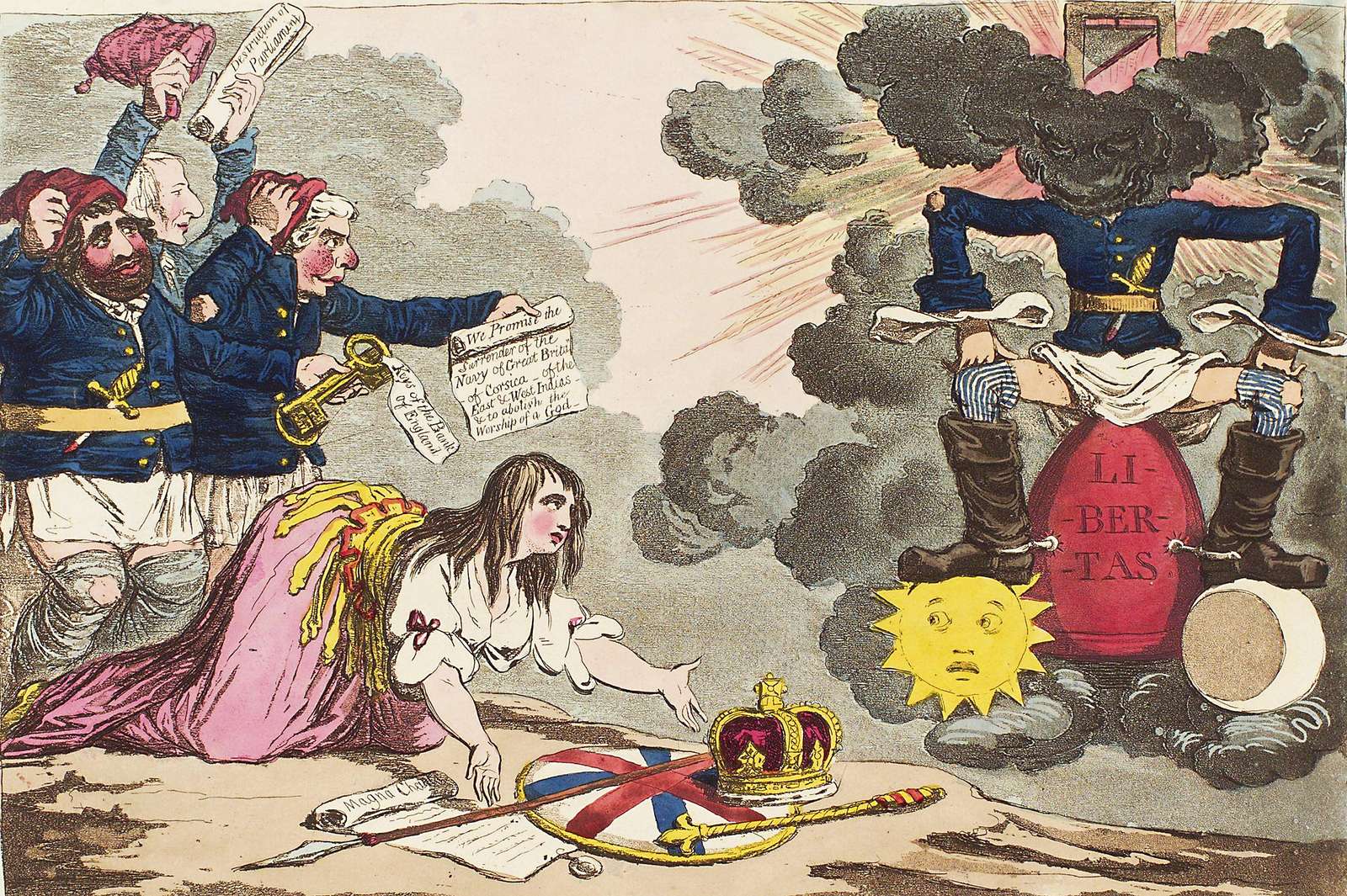 Gillray, J - 1795 - Brittania begs for peace jigsaw puzzle online