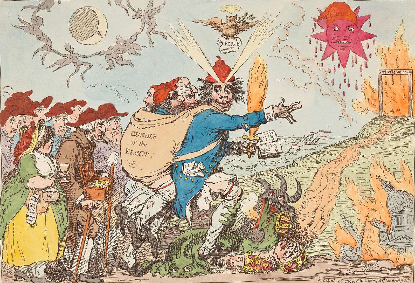 Gillray, J - 1795 - The Prophet of the Hebrews jigsaw puzzle online
