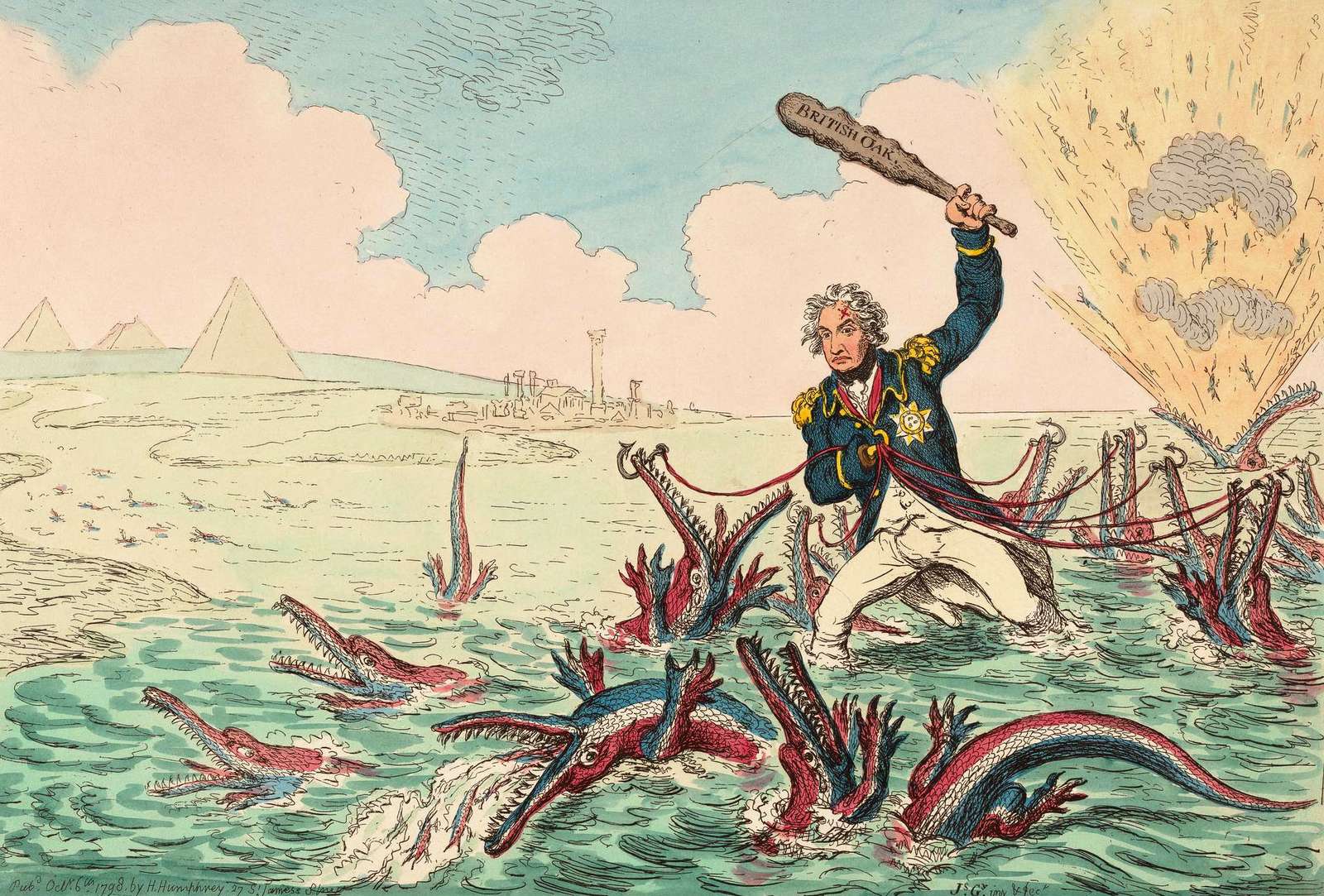 Gillray, J - 1798 - Eradication of Egyptian Plagues jigsaw puzzle online