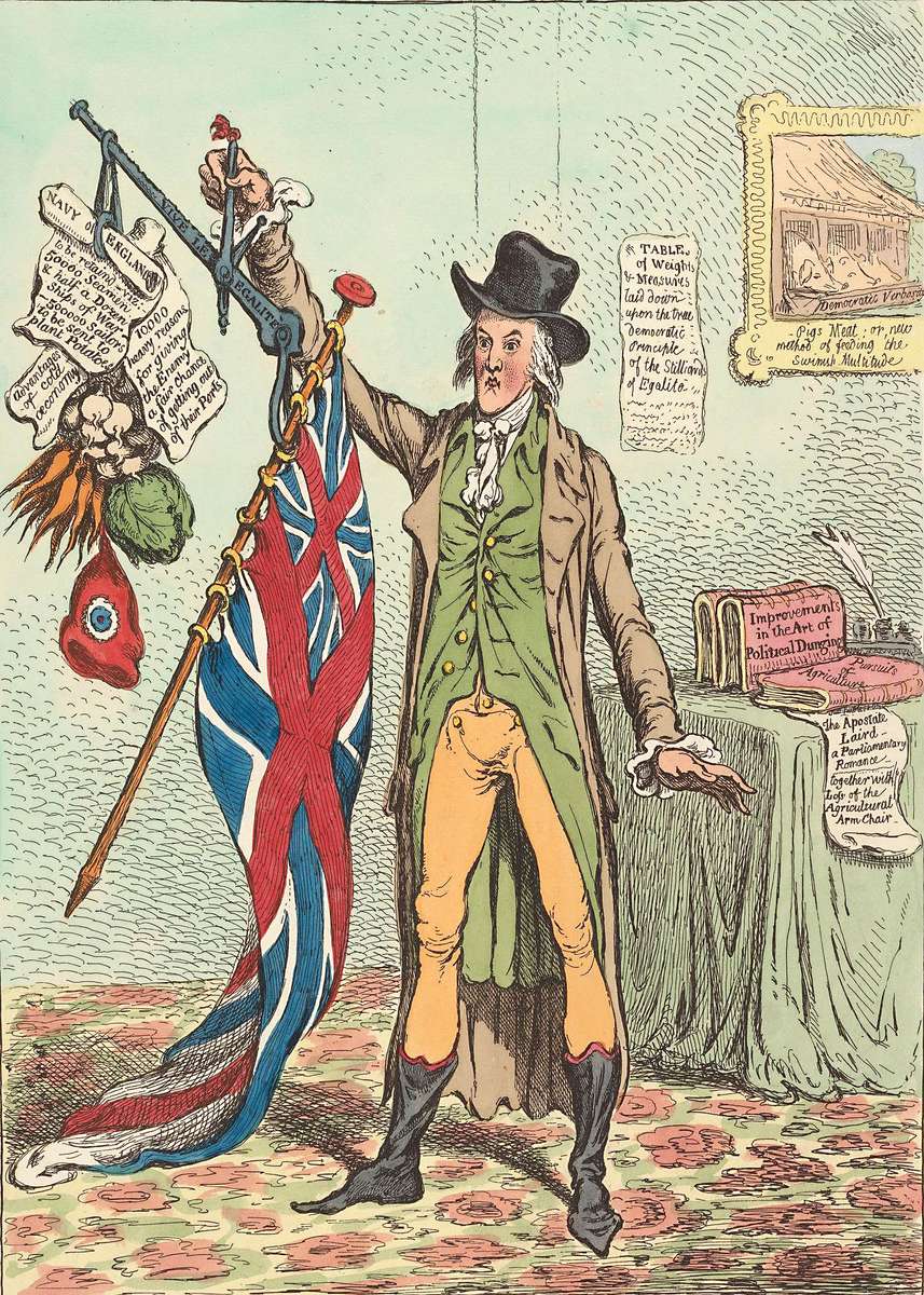 Gillray, J - 1798 - Verbesserte Gewichte und Maße Puzzlespiel online