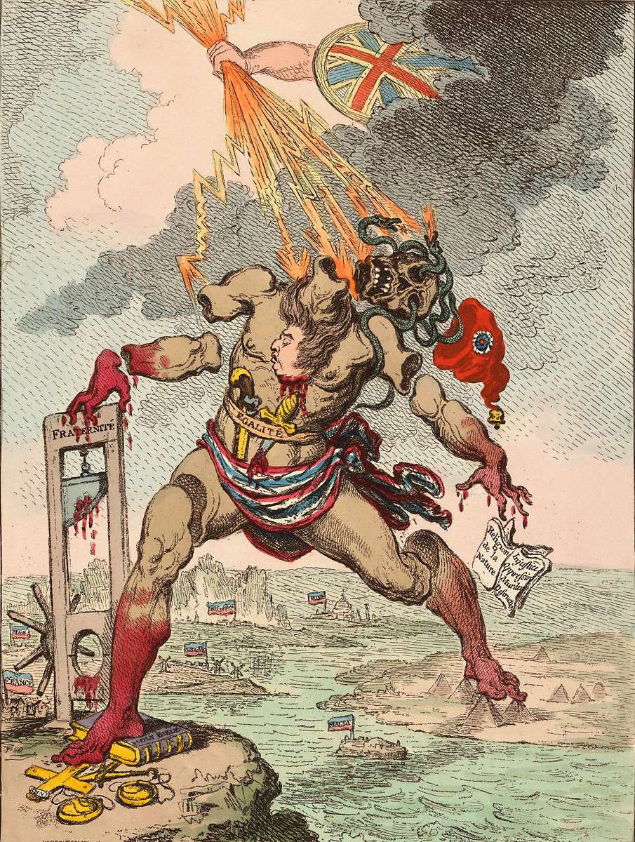 Gillray, J - 1798 - Zerstörung des Kolossus Online-Puzzle