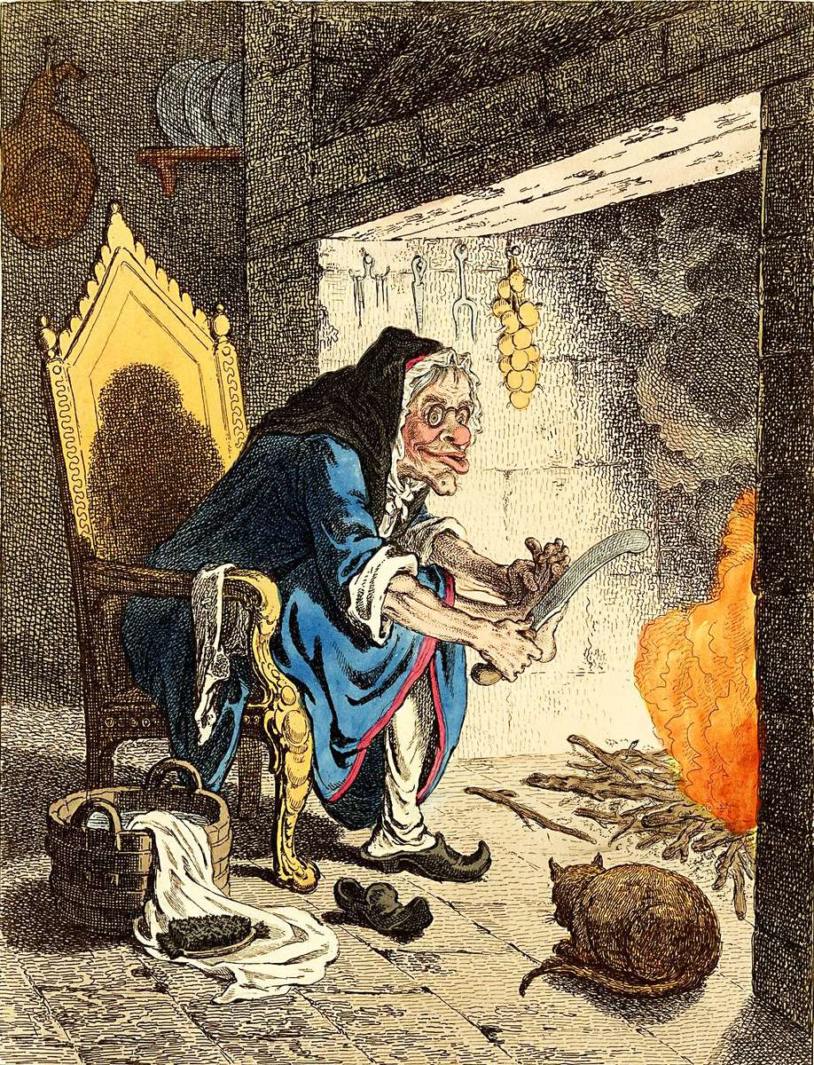 Gillray, J - 1800 - Wohltat für die Füße Online-Puzzle