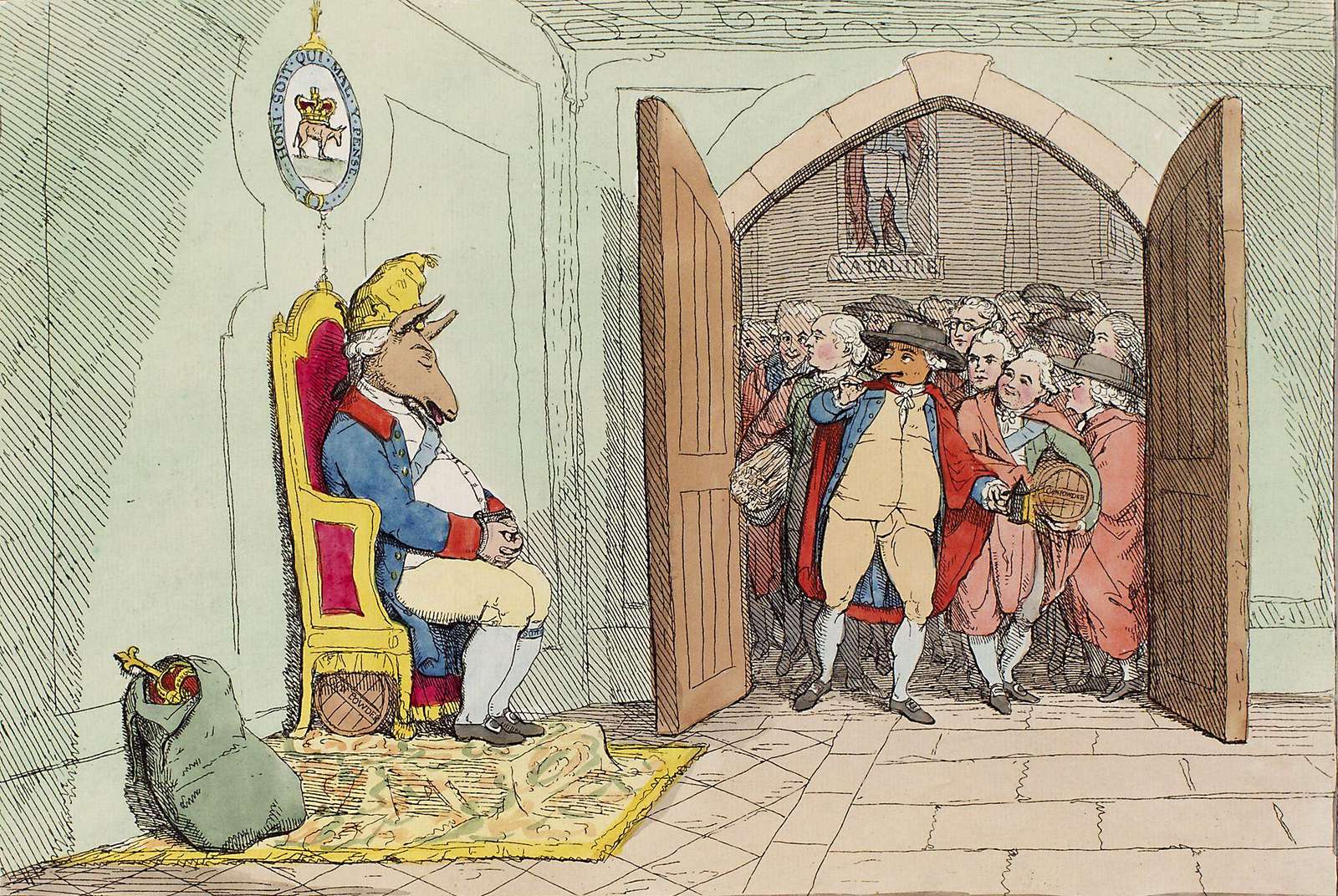 Gillray, J - 1800 - Guy Vaux Puzzlespiel online