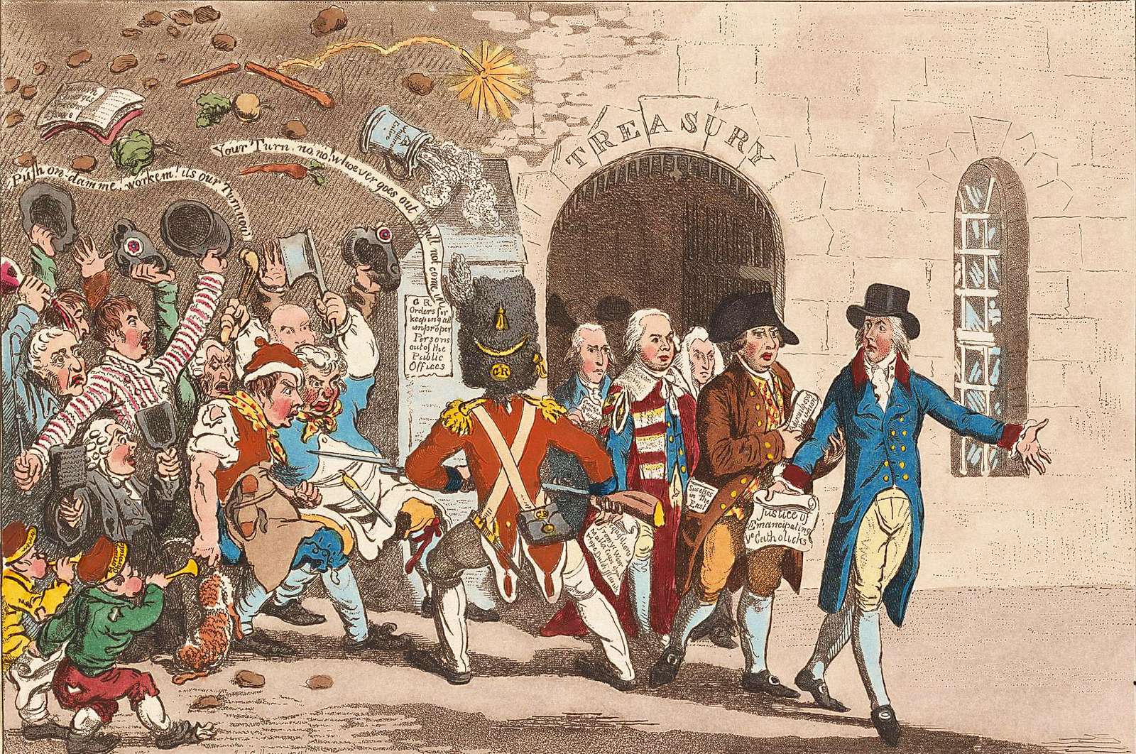 Gillray, J - 1801 - INTEGRITÄT geht in den Ruhesta Puzzlespiel online