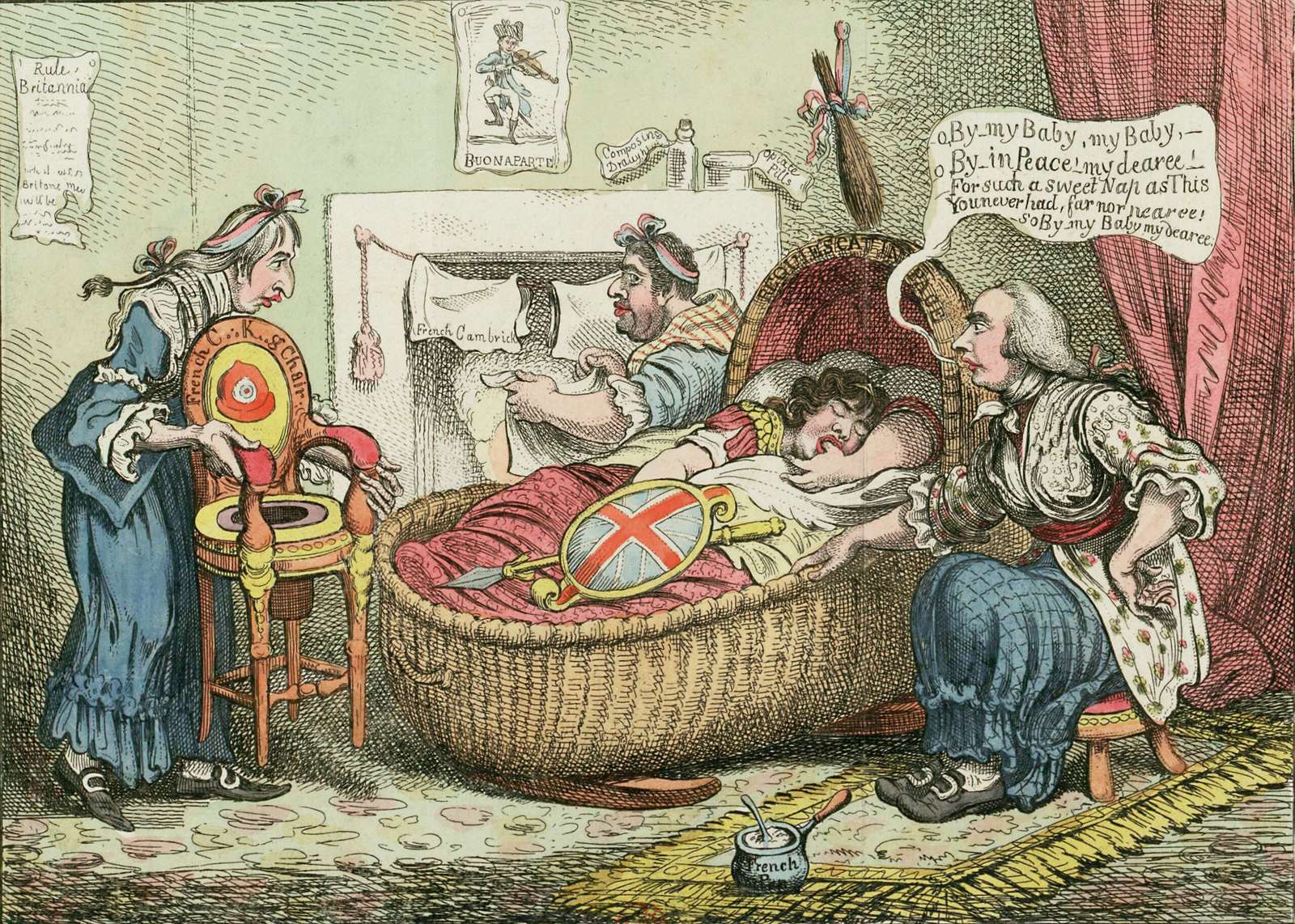 Gillray, J - 1802 - Die Krippe Online-Puzzle