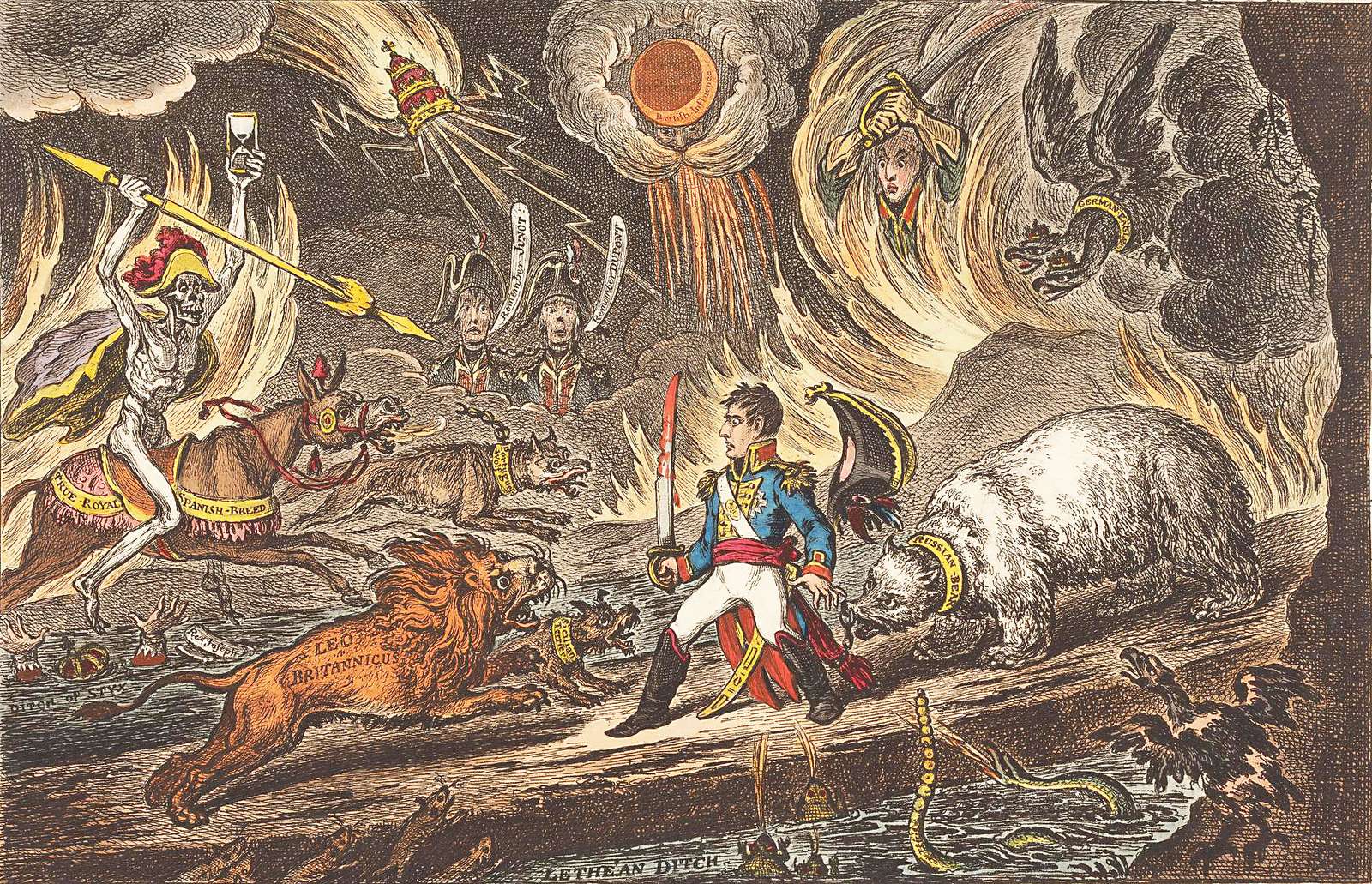 Gillray, J - 1808 - La valle dell'ombra della morte puzzle online