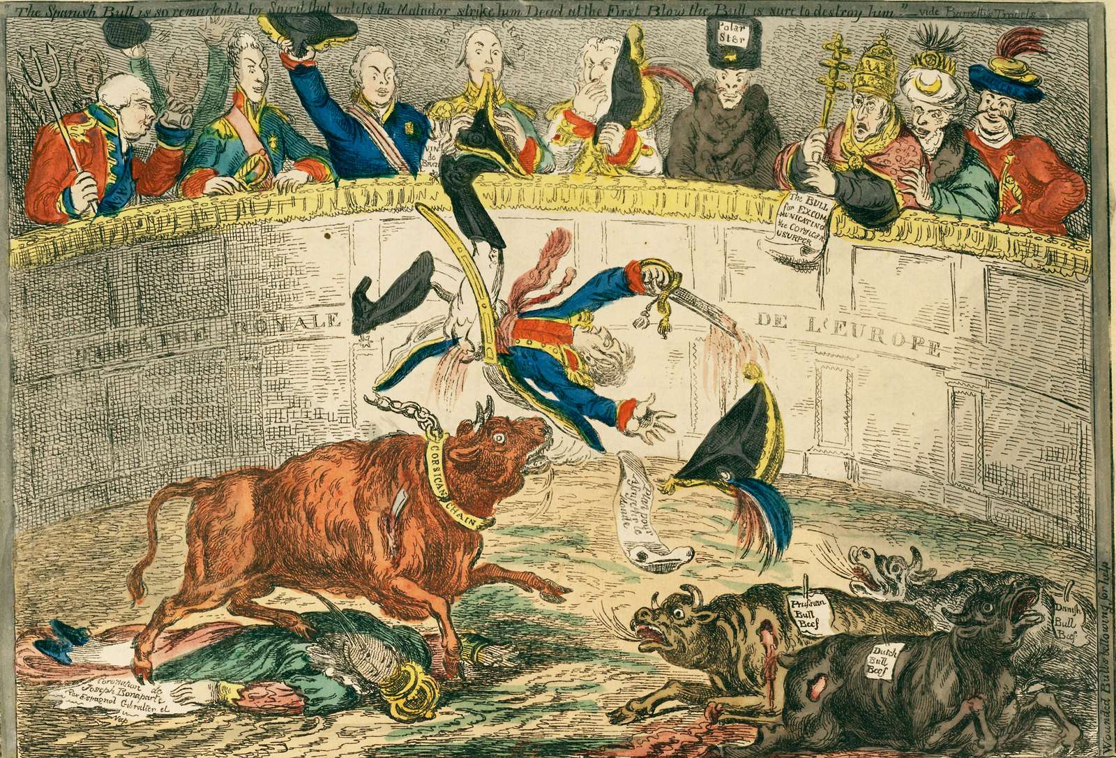 Gillray, J - 1808 - La corrida spagnola puzzle online