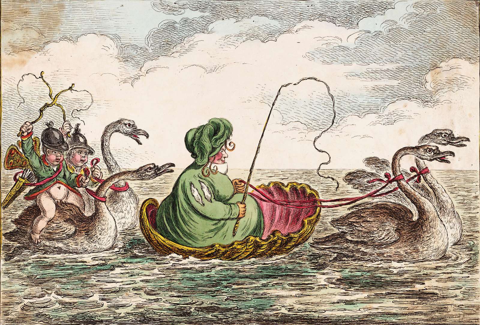 Gillray, J - 1809 - Venere sul Lago dei Cigni puzzle online