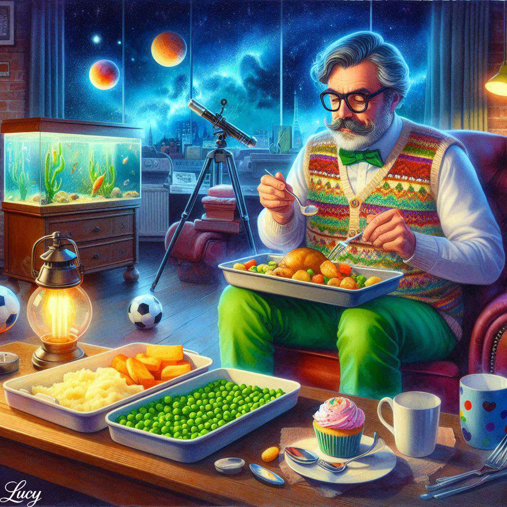 Mănânc mazăre, piure de cartofi și carne dintr-o tavă jigsaw puzzle online