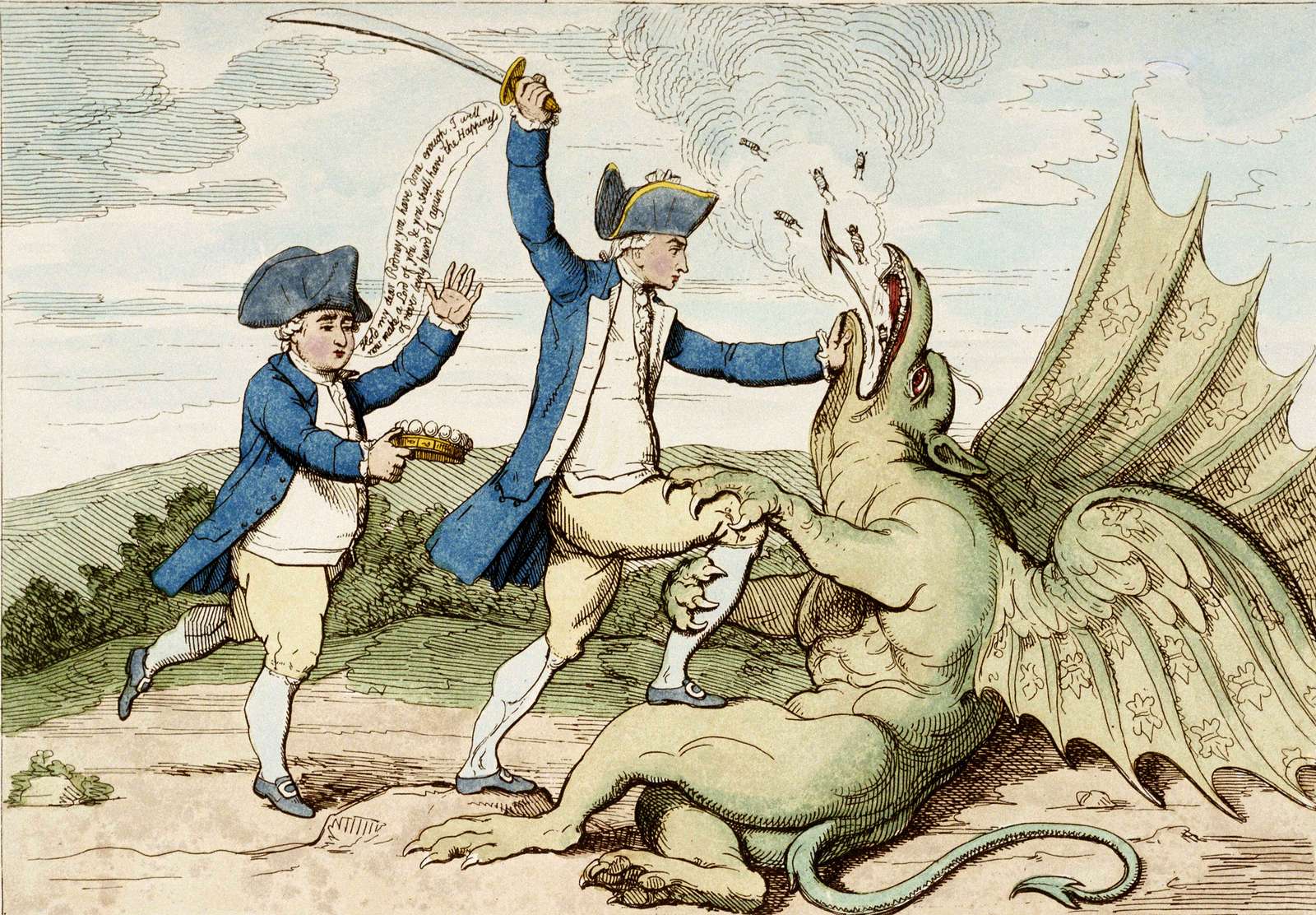 Gillray, J - 1782 - St. George and the Dragon online puzzle