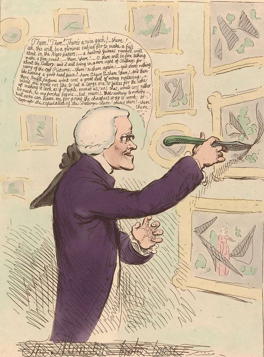 Gillray, J - 1791 - The Monster Freed jigsaw puzzle online