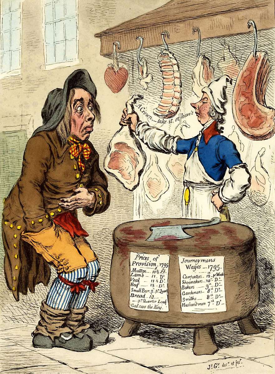 Gillray, J - 1795 - The Butcher jigsaw puzzle online