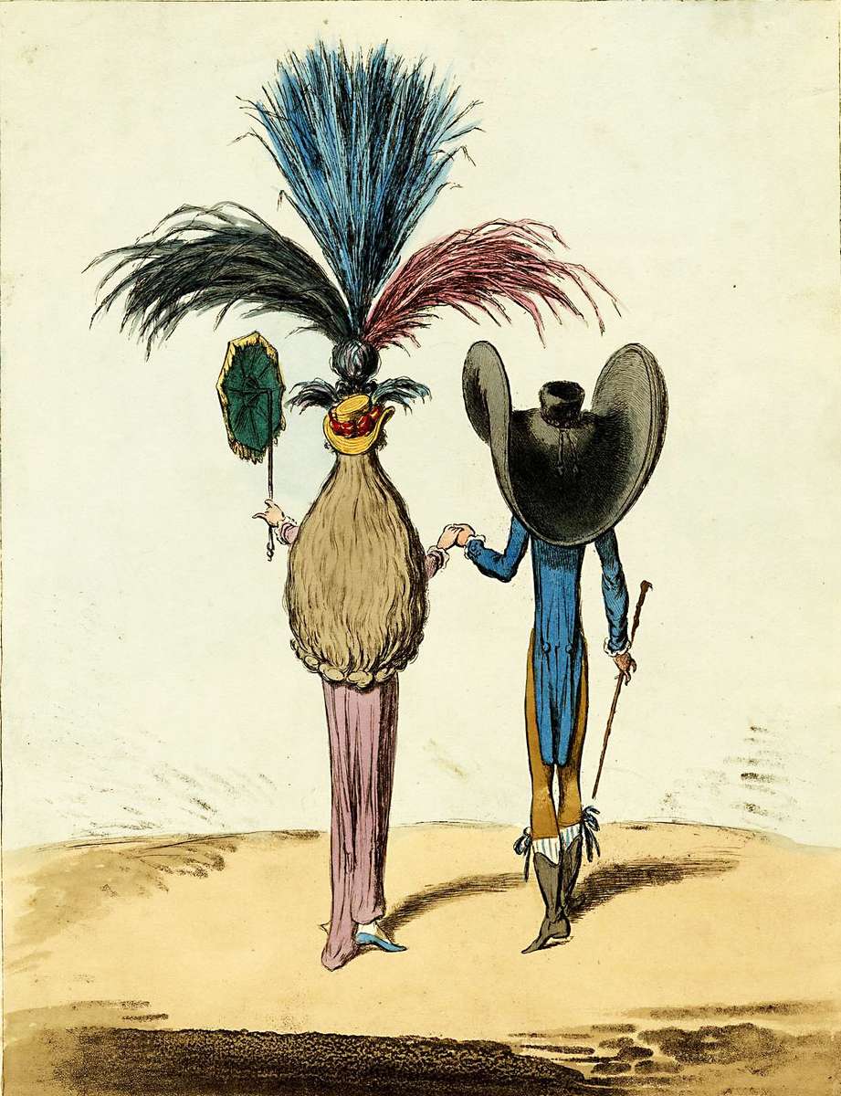 Gillray, J - 1795 - Parasols jigsaw puzzle online