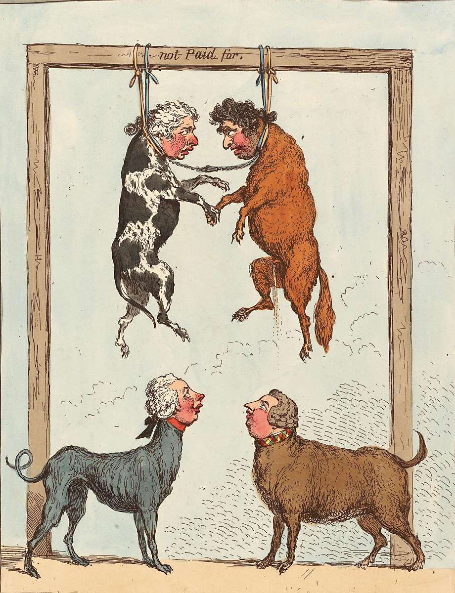 Gillray, J - 1796 - De hondenbelasting online puzzel