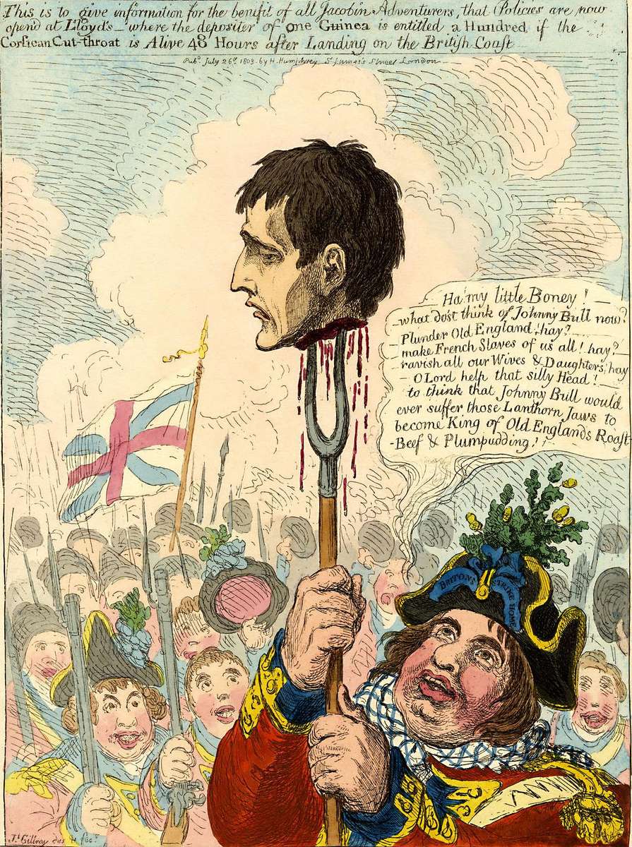 Gillray, J - 1803 - Arrivo di Bonaparte puzzle online
